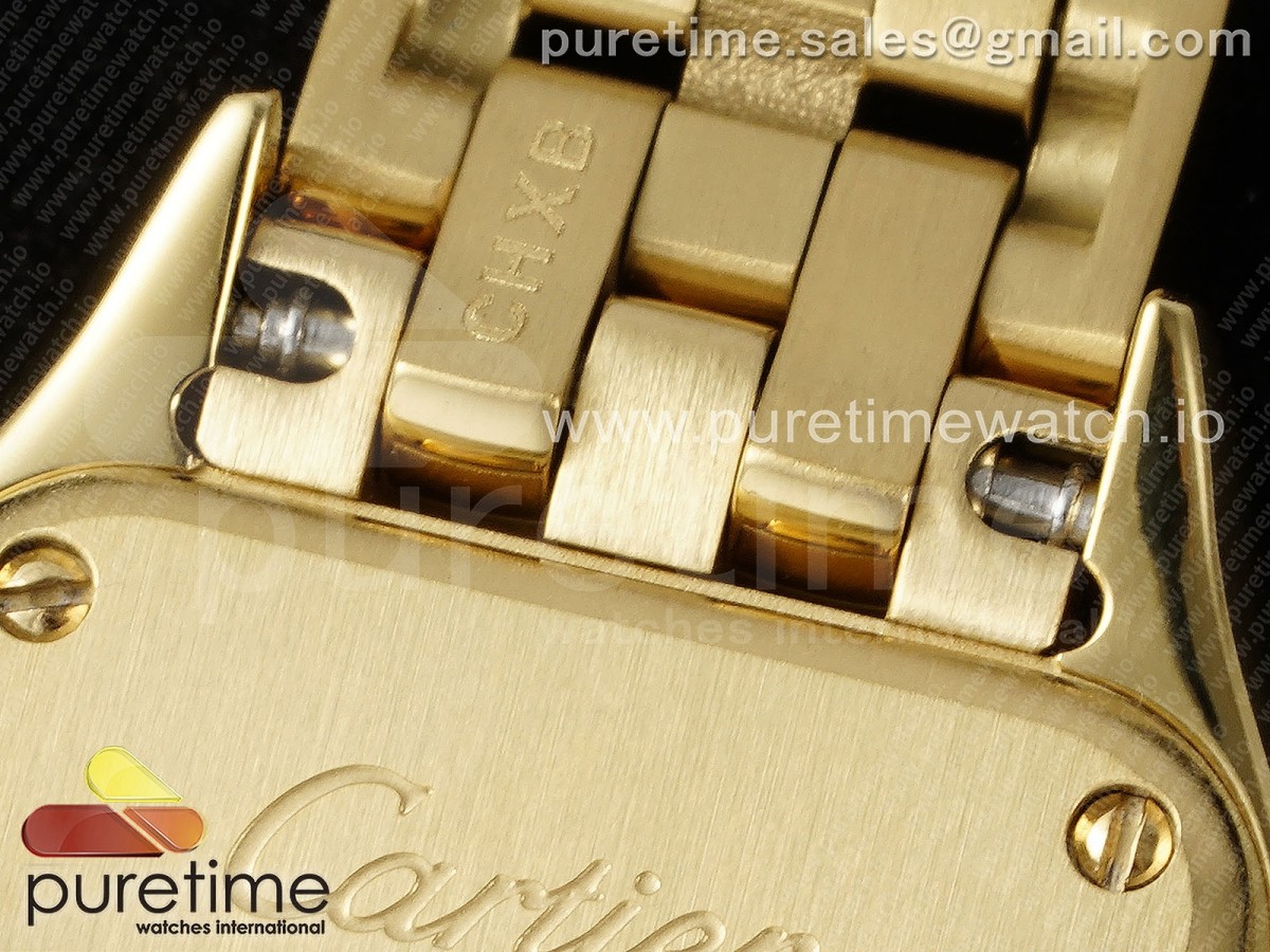 Panthère Ladies 22mm YG AF 1:1 Best Edition White Dial on YG Bracelet Ronda Quartz - Image 19