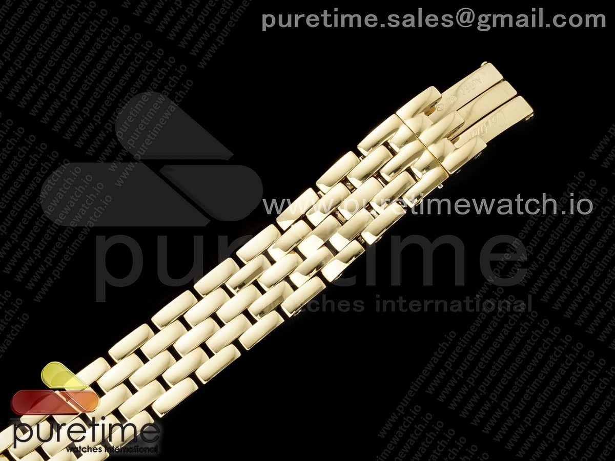 Panthère Ladies 22mm YG AF 1:1 Best Edition White Dial on YG Bracelet Ronda Quartz - Image 22