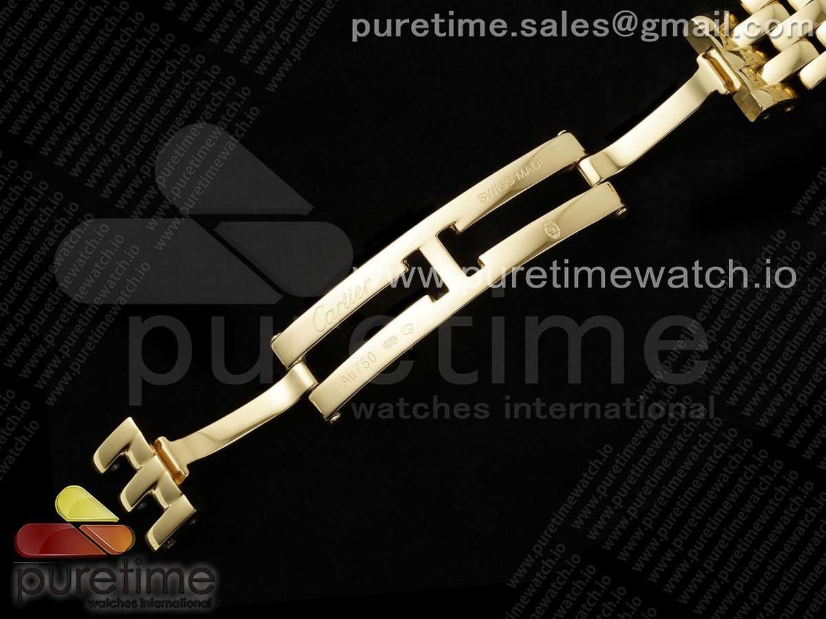 Panthère Ladies 22mm YG AF 1:1 Best Edition White Dial on YG Bracelet Ronda Quartz - Image 24