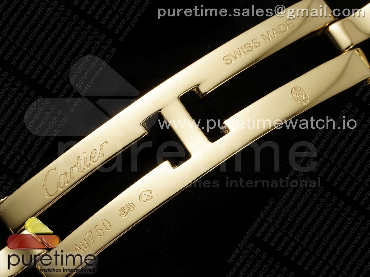 Panthère Ladies 22mm YG AF 1:1 Best Edition White Dial on YG Bracelet Ronda Quartz - Image 25