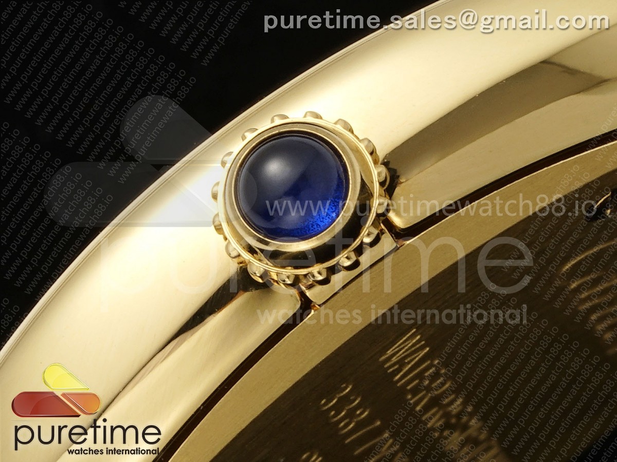 Baignoire Watch YG AF 1:1 Best Edition White Dial on Black Croco Strap RONDA Quartz - Image 9