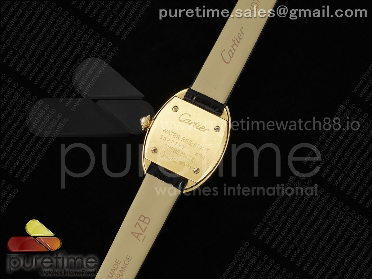Baignoire Watch YG AF 1:1 Best Edition White Dial on Black Croco Strap RONDA Quartz - Image 11