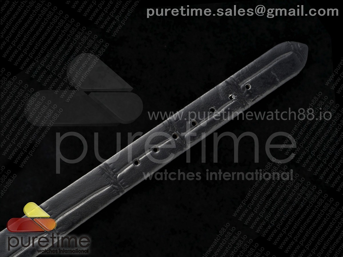 Baignoire Watch YG AF 1:1 Best Edition White Dial on Black Croco Strap RONDA Quartz - Image 19