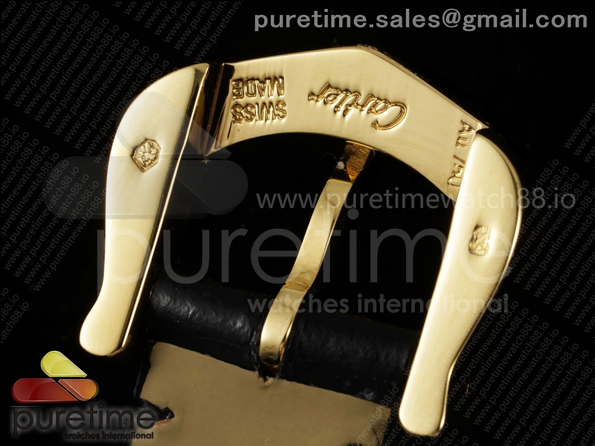 Baignoire Watch YG AF 1:1 Best Edition White Dial on Black Croco Strap RONDA Quartz - Image 25