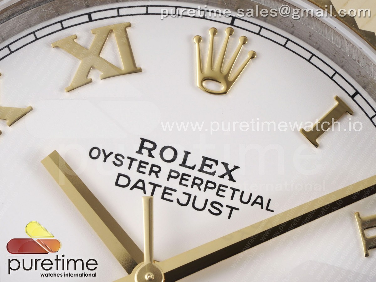DateJust 36 SS/YG 126333 JDF Gold Wrapped 904L Steel White Dial Roman Markers on Jubilee Bracelet V2 - Image 4