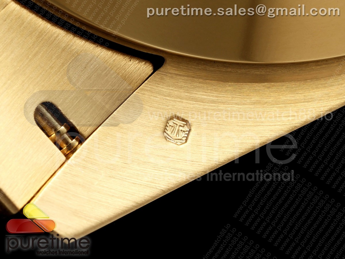 DayDate 36MM YG QF 1:1 Best Edition Black Stick Dial on President Bracelet A2836 V6 - Image 22
