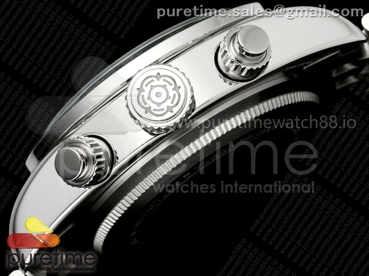 Black Bay Chrono SS BLSF 1:1 Best Edition White/Black Dial on Jubilee Strap A7750 - Image 10