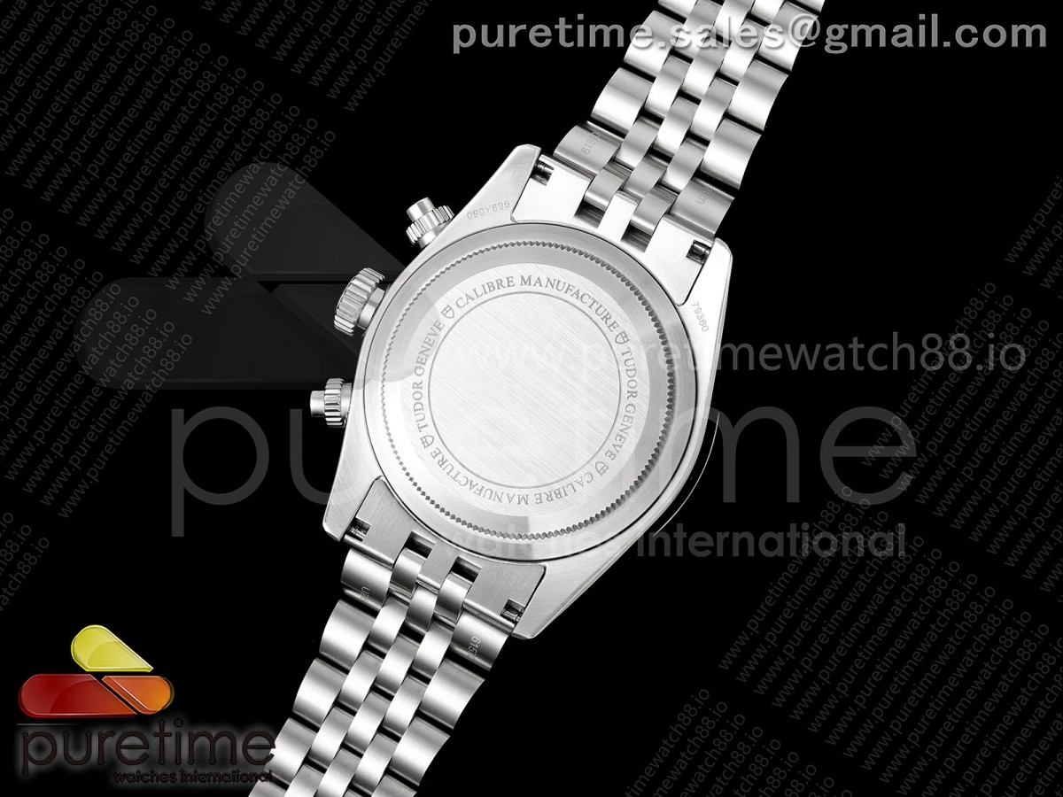 Black Bay Chrono SS BLSF 1:1 Best Edition White/Black Dial on Jubilee Strap A7750 - Image 14