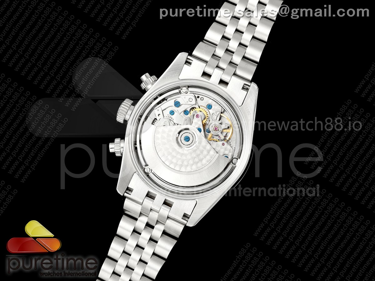 Black Bay Chrono SS BLSF 1:1 Best Edition White/Black Dial on Jubilee Strap A7750 - Image 16