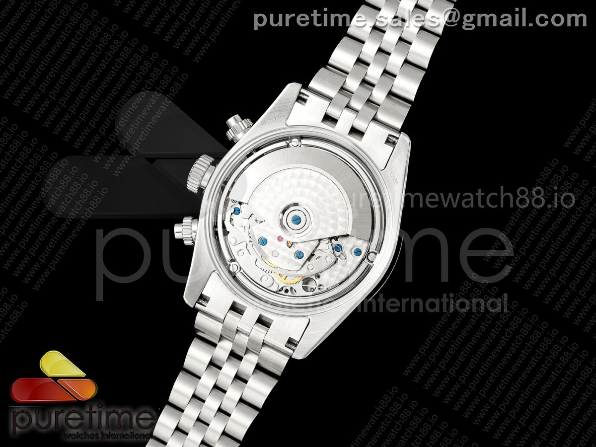 Black Bay Chrono SS BLSF 1:1 Best Edition White/Black Dial on Jubilee Strap A7750 - Image 17