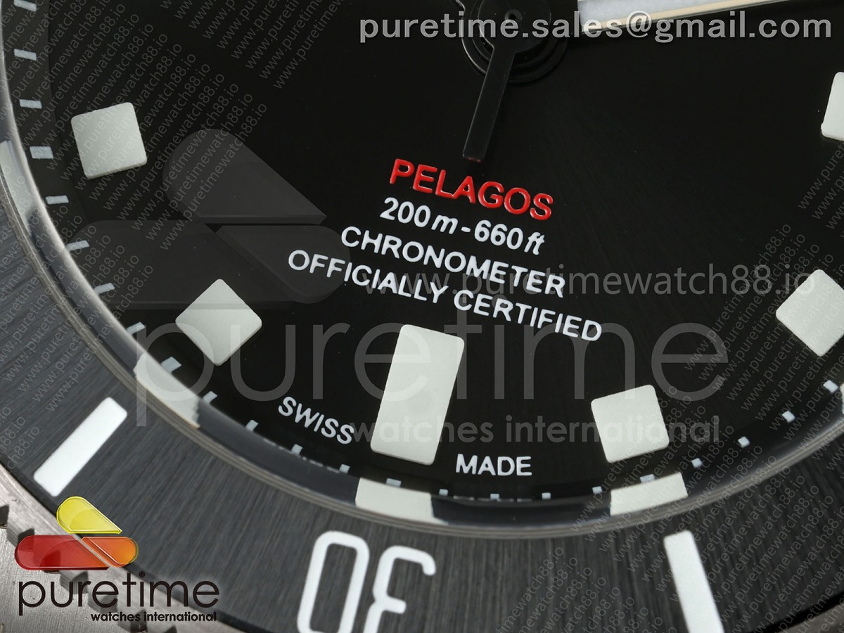 Pelagos 42mm Titanium ZF 1:1 Best Edition Black Dial on Titanium Bracelet A2824 V2 - Image 5