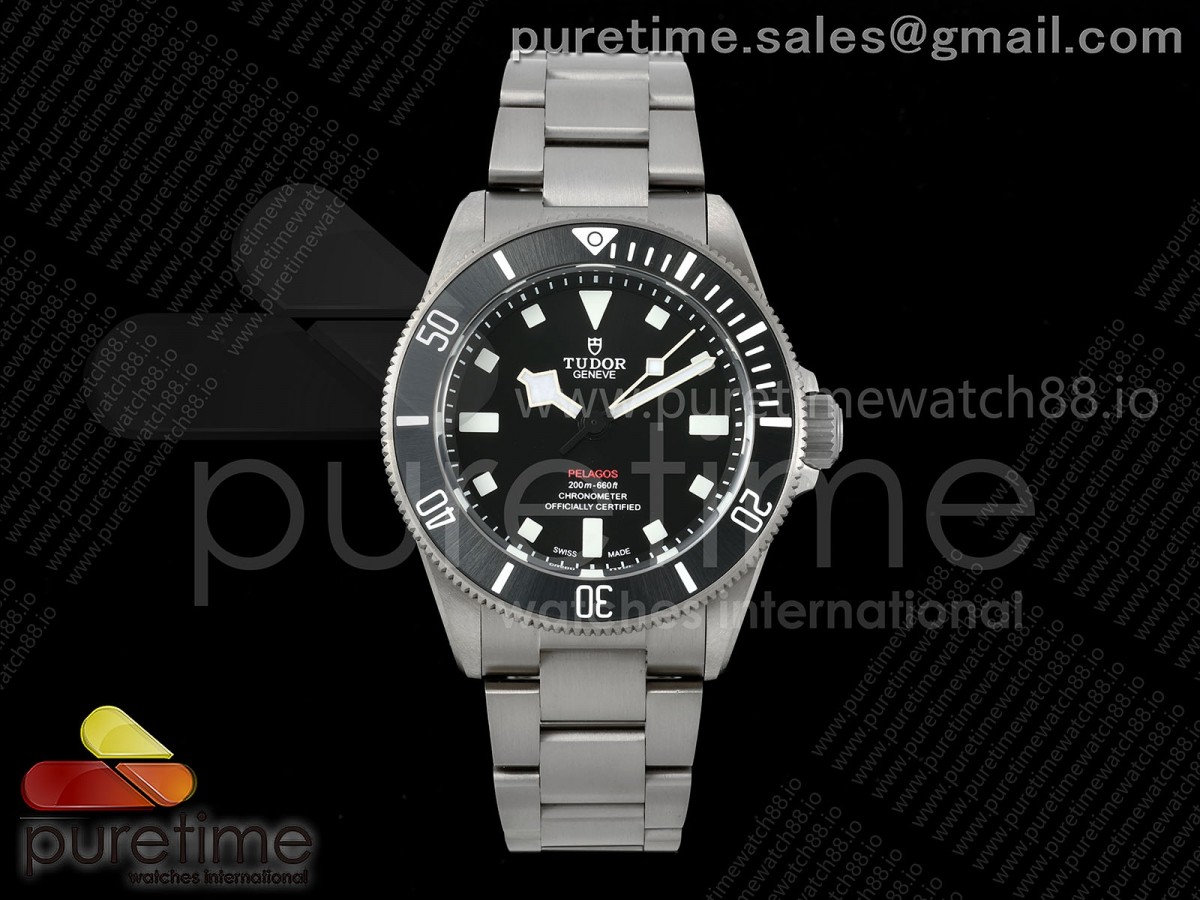 Pelagos 42mm Titanium ZF 1:1 Best Edition Black Dial on Titanium Bracelet A2824 V2 - Image 2