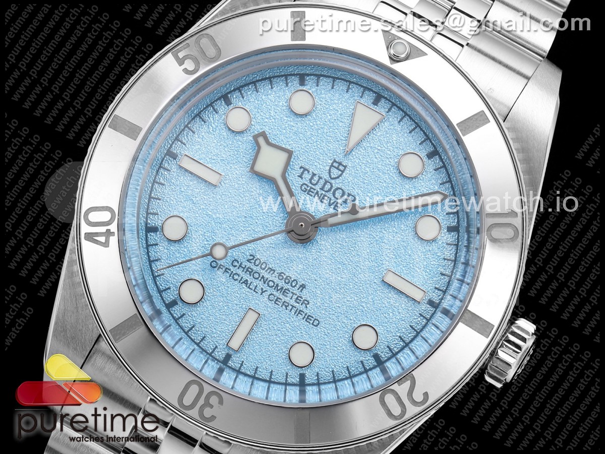 Heritage Black Bay 37mm SS ZF 1:1 Best Edition Tiffany Blue Dial on SS Bracelet A2824 - Image 2