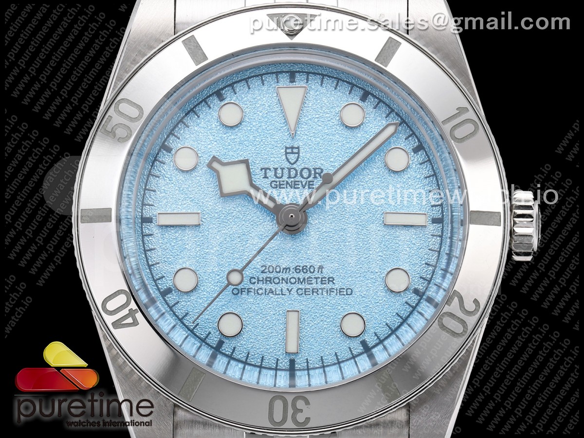 Heritage Black Bay 37mm SS ZF 1:1 Best Edition Tiffany Blue Dial on SS Bracelet A2824 - Image 7