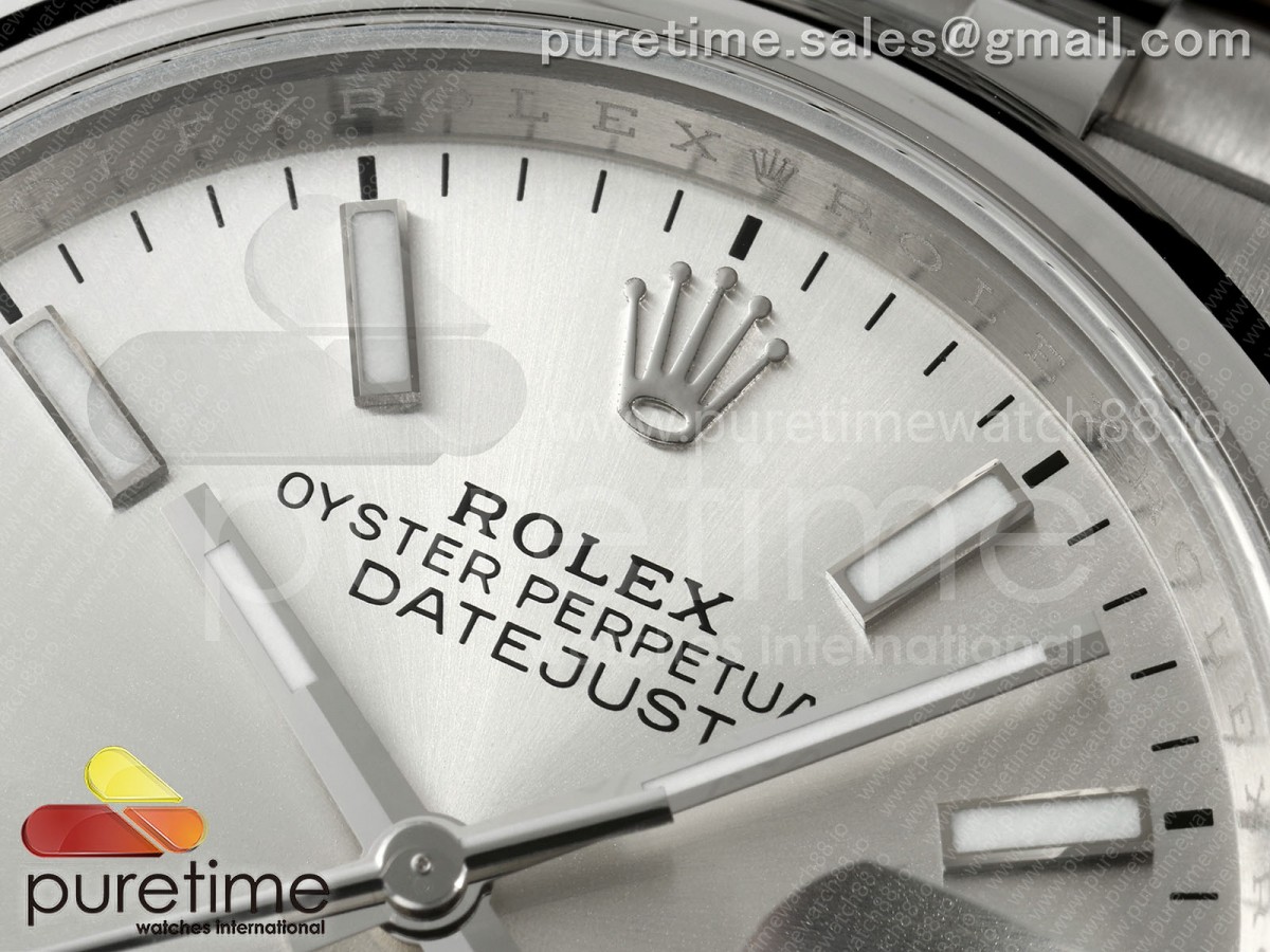 DateJust Ladies 28mm SS Polished Bezel VSF 1:1 Best Edition Silver Stick Roman Dial on Jubilee Bracelet VS3235 V2 - Image 6