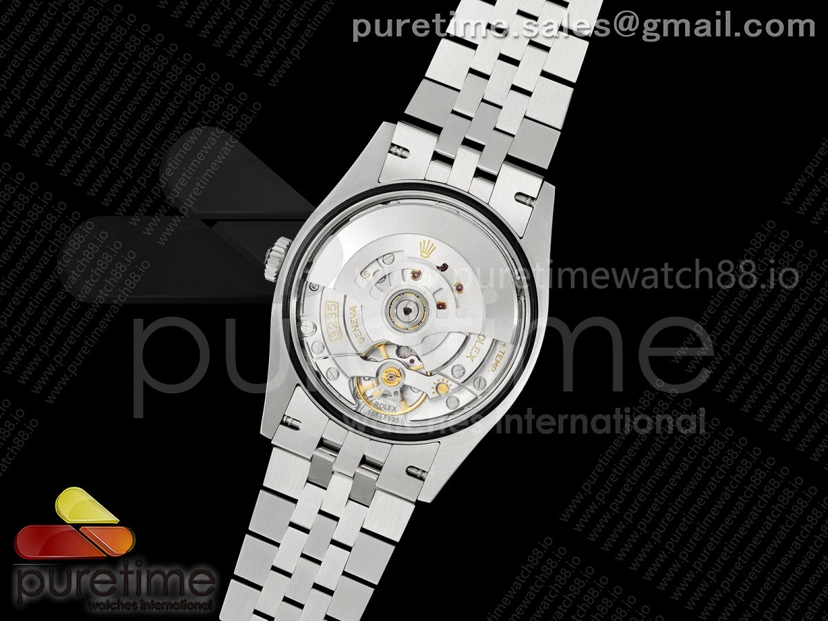 DateJust Ladies 28mm SS Polished Bezel VSF 1:1 Best Edition Silver Stick Roman Dial on Jubilee Bracelet VS3235 V2 - Image 30