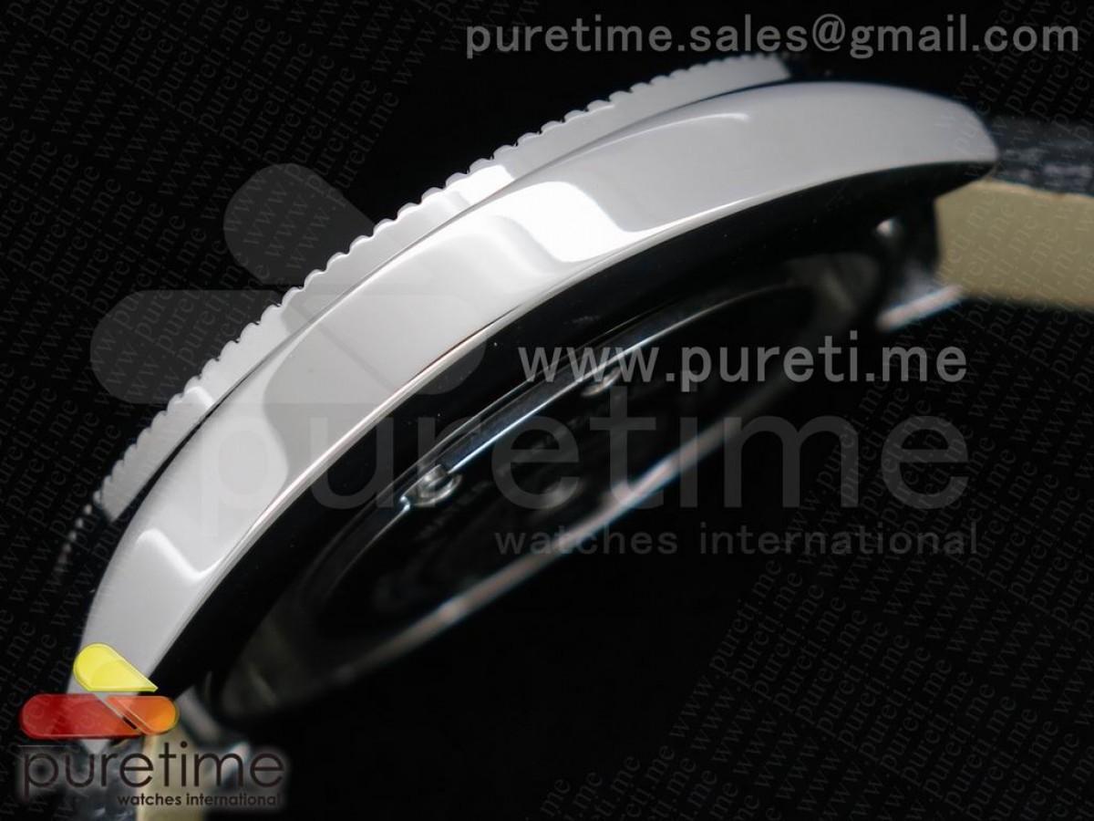 Destiny Spirit SS Black Dial on Black Leather Strap ETA Quartz