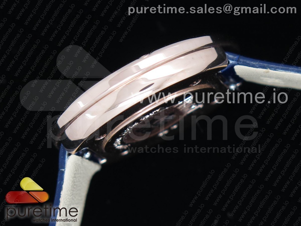 Possession Watch RG White Dial on Blue Leather Strap Jap Quartz Movement