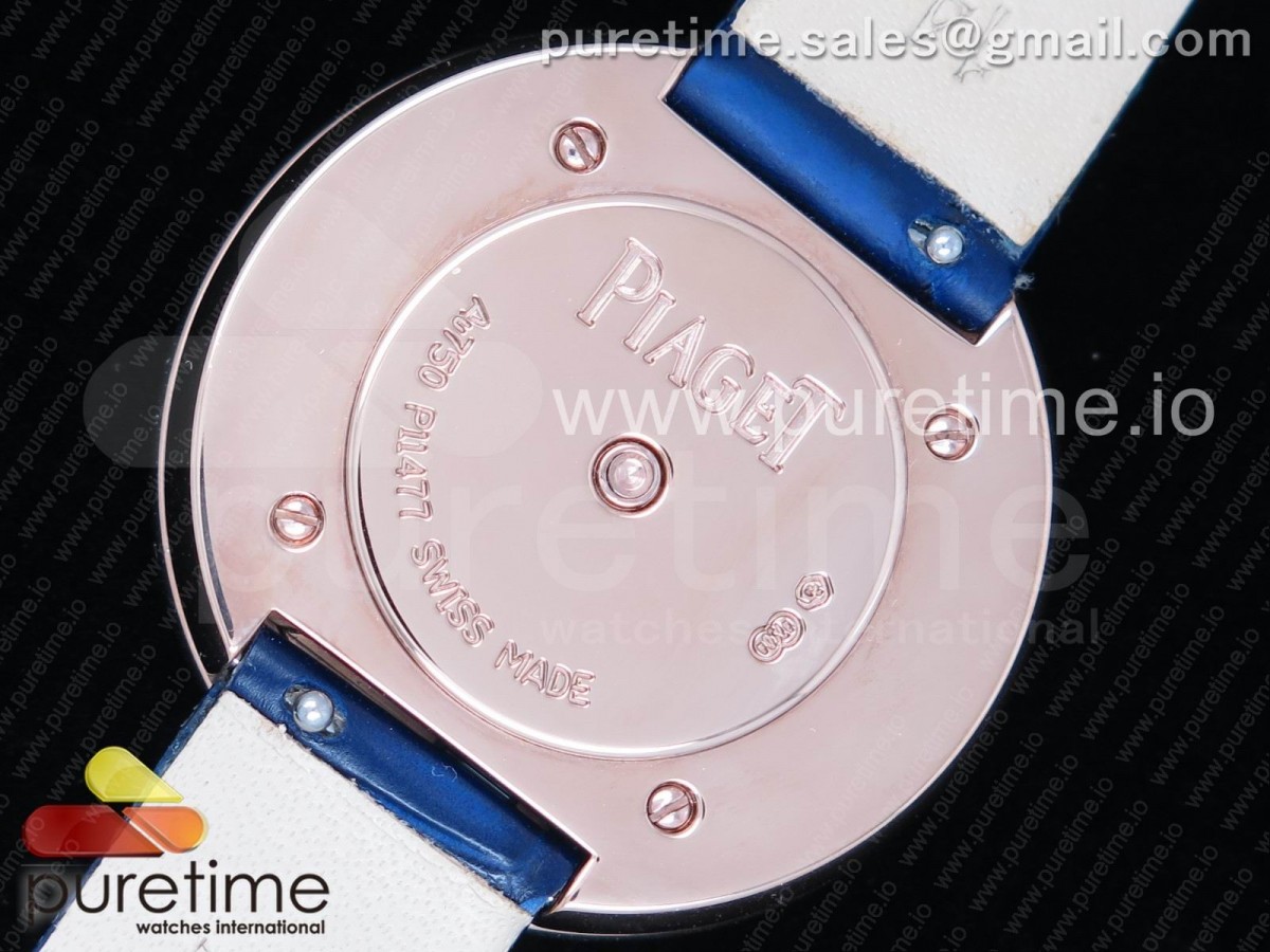 Possession Watch RG White Dial on Blue Leather Strap Jap Quartz Movement