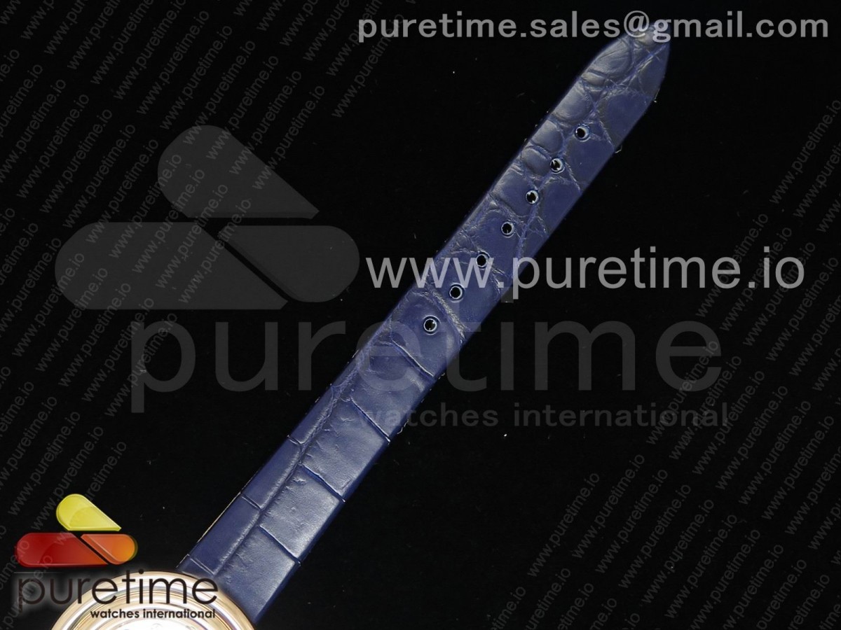 Possession Watch RG White Dial on Blue Leather Strap Jap Quartz Movement
