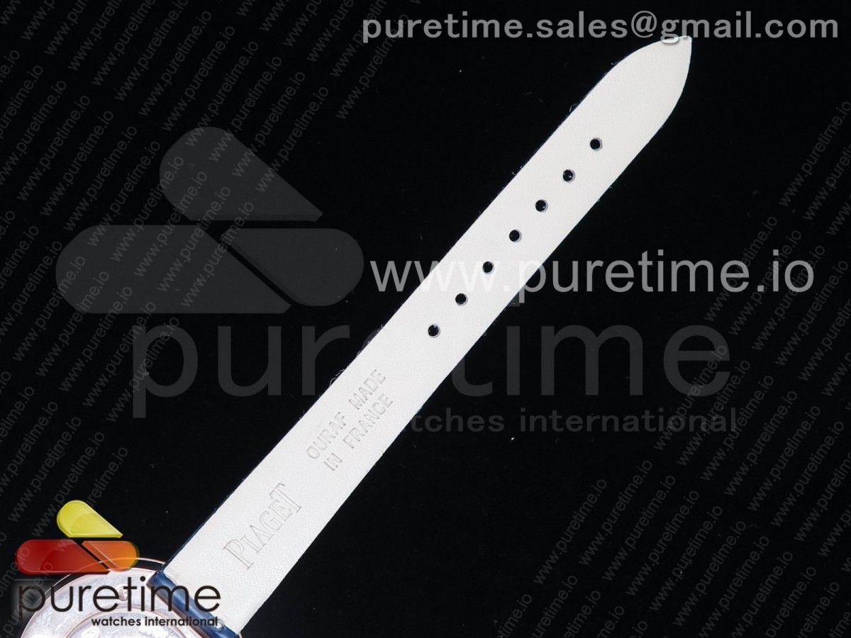 Possession Watch RG White Dial on Blue Leather Strap Jap Quartz Movement