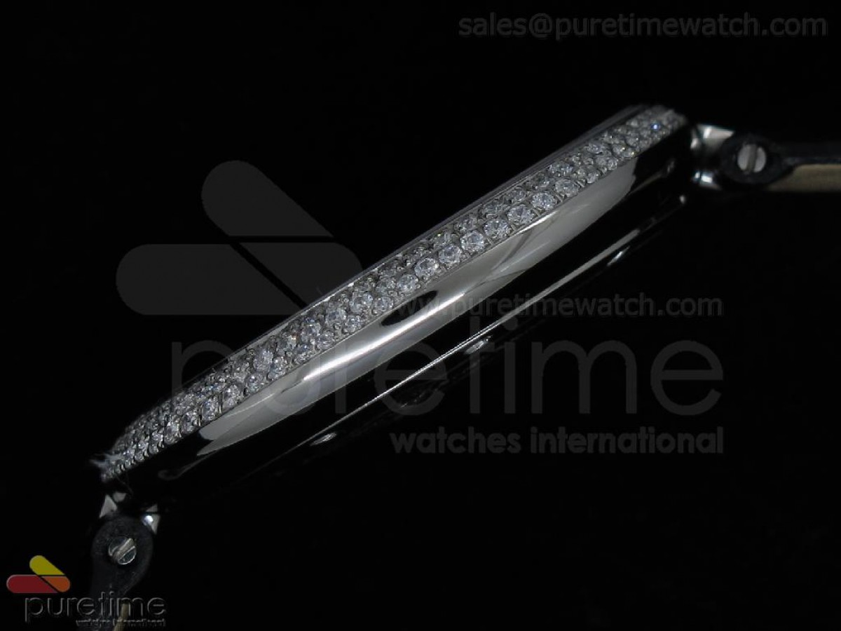 Perpetuelle SS MOP Dial on Black Leather Strap