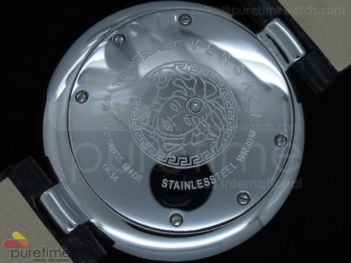 Perpetuelle SS MOP Dial on Black Leather Strap