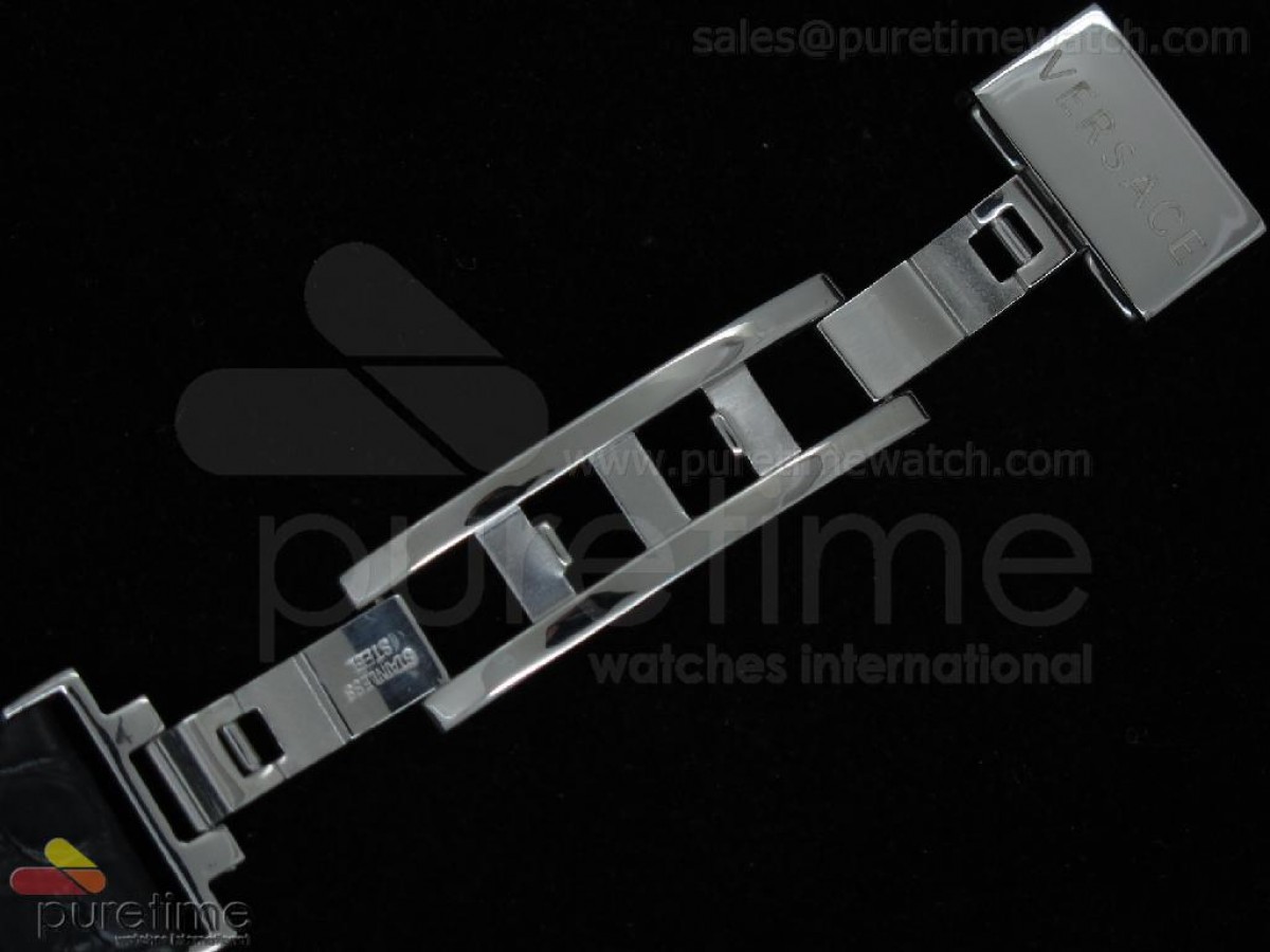 Perpetuelle SS MOP Dial on Black Leather Strap