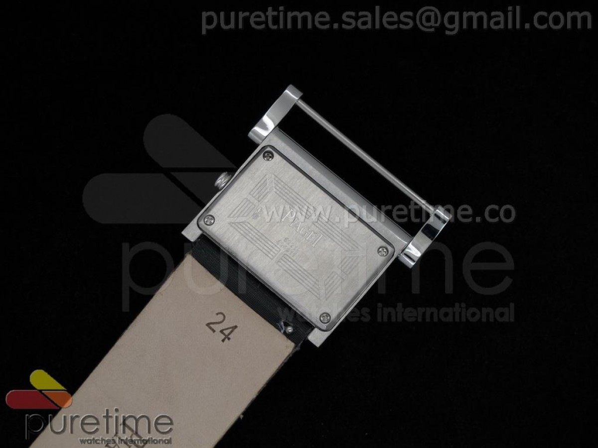 Miss Protocole SS Diamond Paved White Dial on Black Nylon Strap Swiss Ronda Quartz