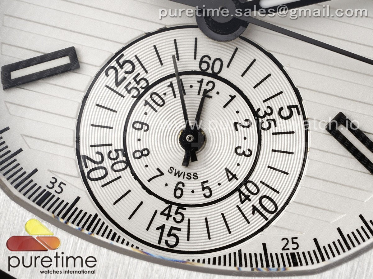 Nautilus 5980 SS PPF White Dial on SS Bracelet A28-520