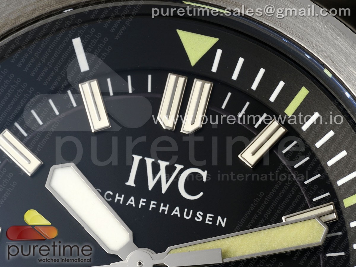 Aquatimer SS IW3290 V6SF Black Dial on SS Bracelet A2892