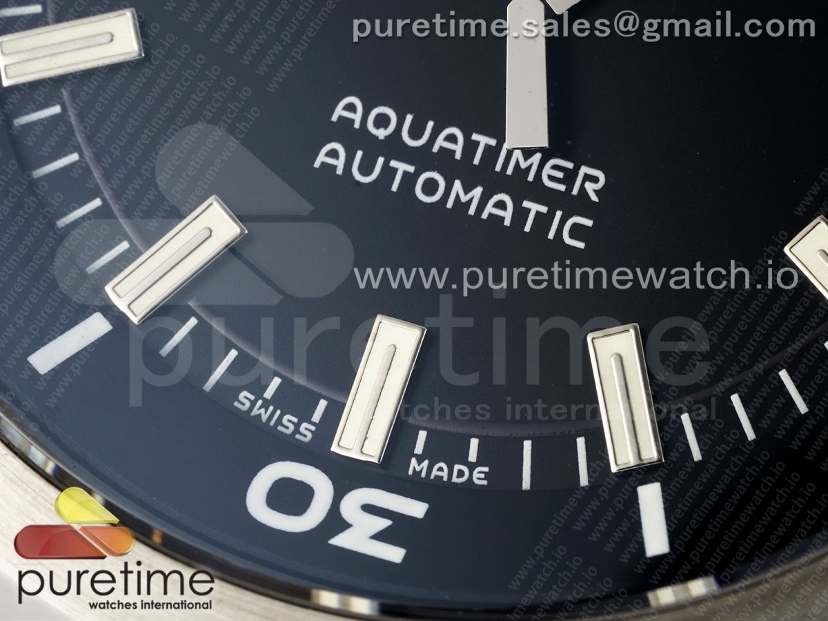 Aquatimer SS IW3290 V6SF Black Dial on SS Bracelet A2892