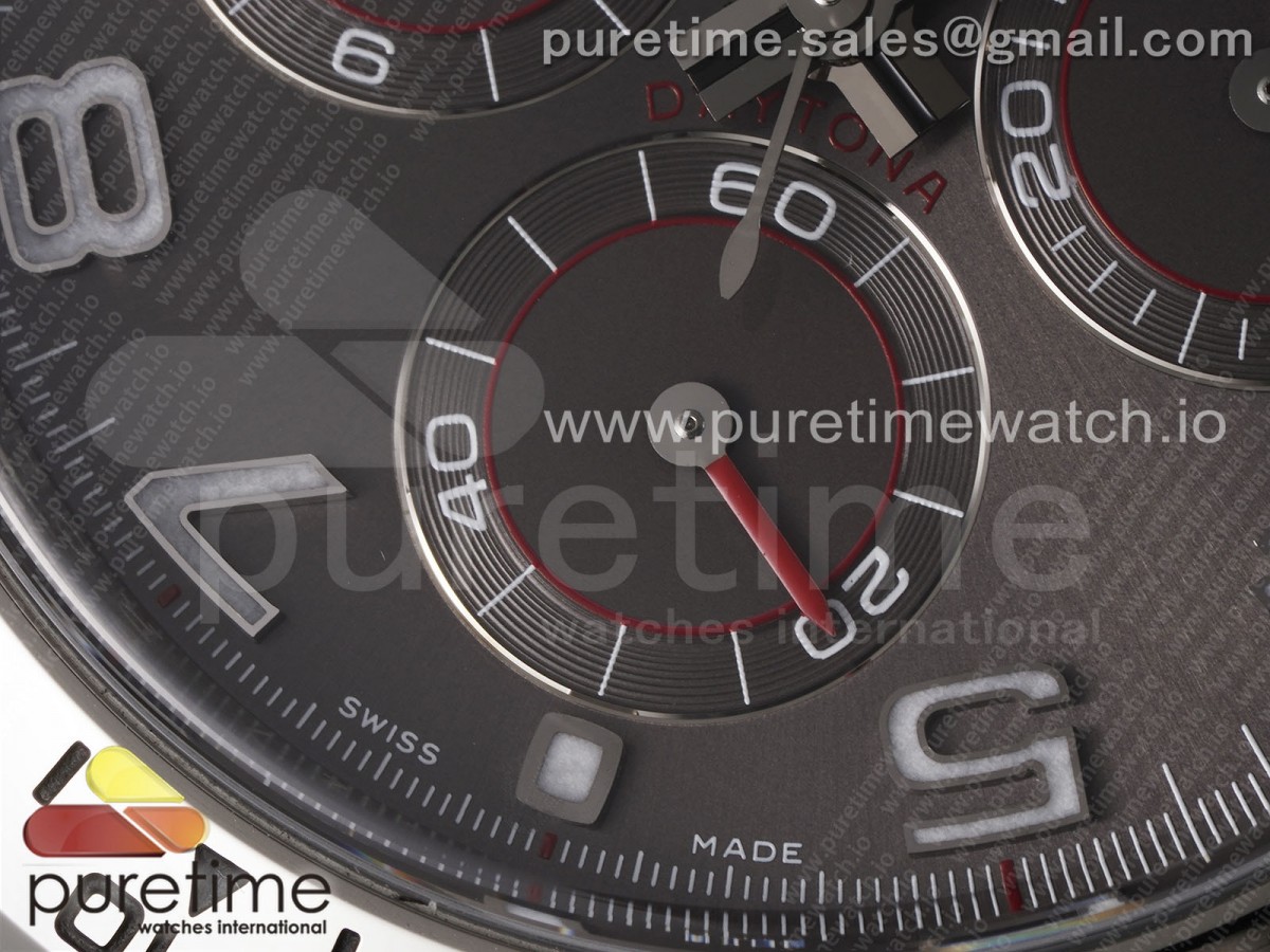 Daytona 116509 Clean Gray Dial Arabic Markers on SS Bracelet SA4130 V2
