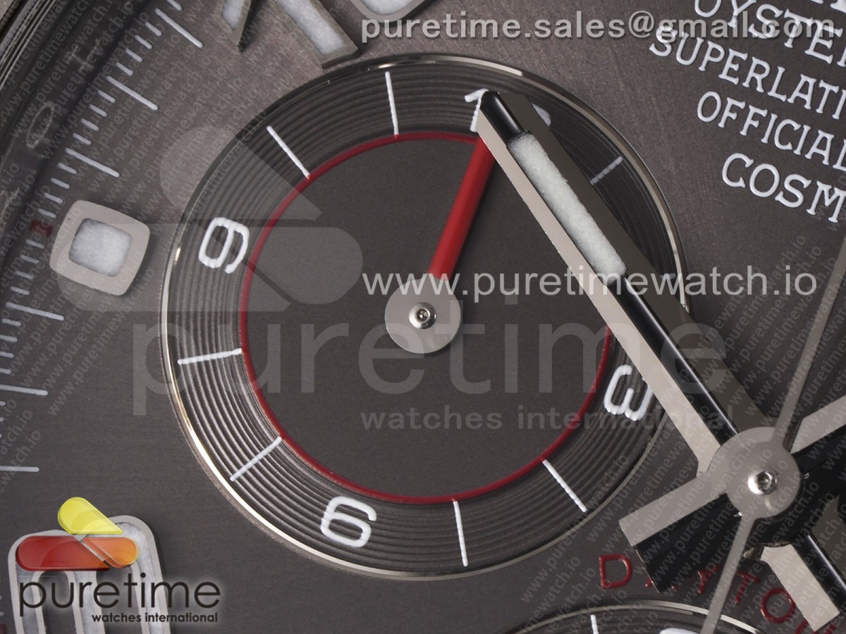 Daytona 116509 Clean Gray Dial Arabic Markers on SS Bracelet SA4130 V2