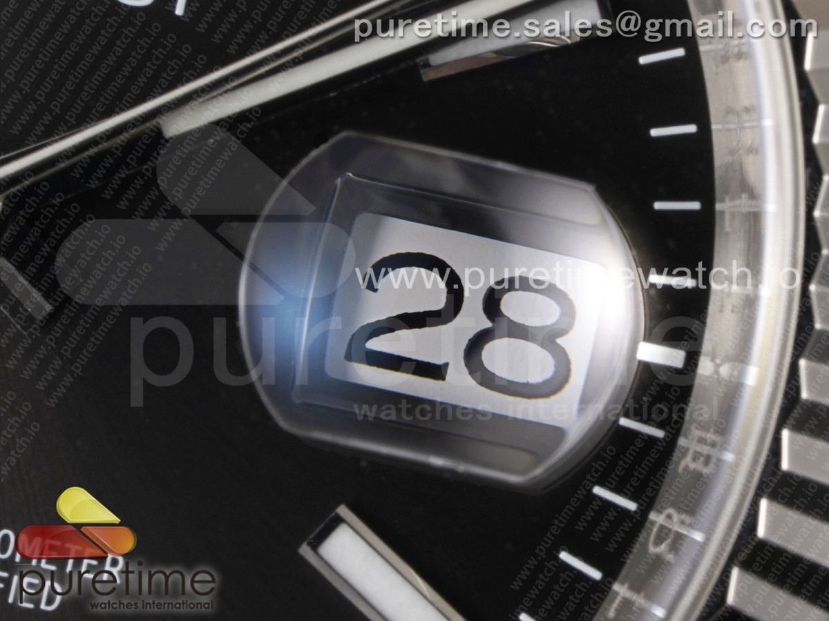 DateJust 36 126234 Clean 904L Steel Black Stick Dial on Jubilee Bracelet VR3235
