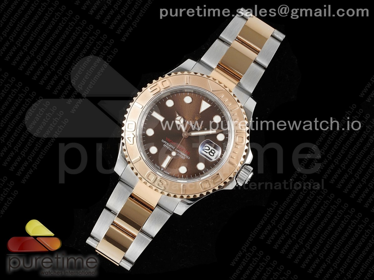 Yacht-Master 126621 SS/RG APSF Brown Dial on SS/RG Bracelet A3235