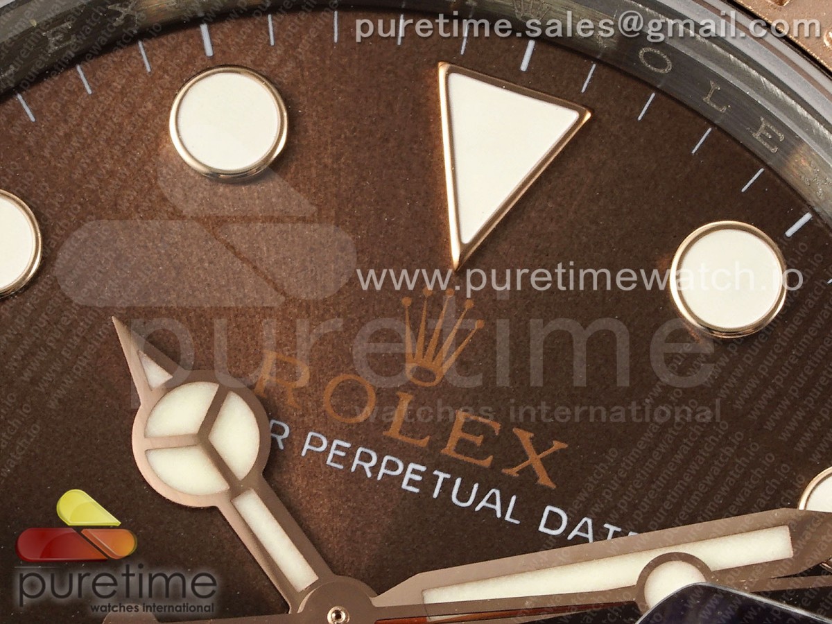 Yacht-Master 126621 SS/RG APSF Brown Dial on SS/RG Bracelet A3235