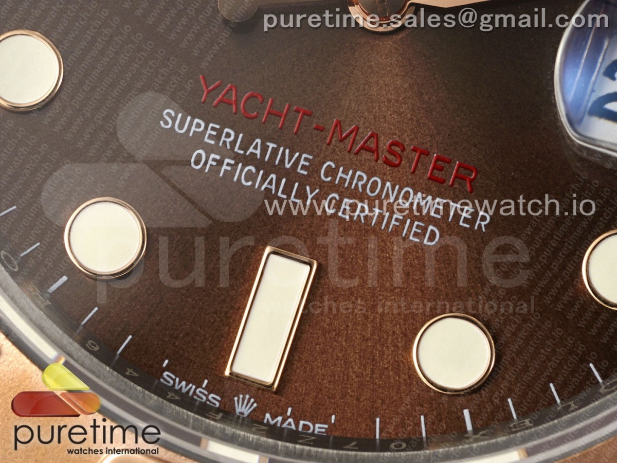 Yacht-Master 126621 SS/RG APSF Brown Dial on SS/RG Bracelet A3235
