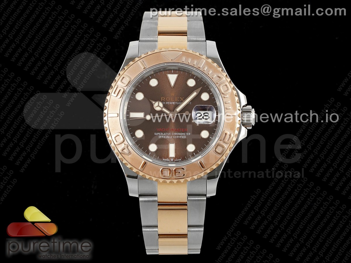 Yacht-Master 126621 SS/RG APSF Brown Dial on SS/RG Bracelet A3235