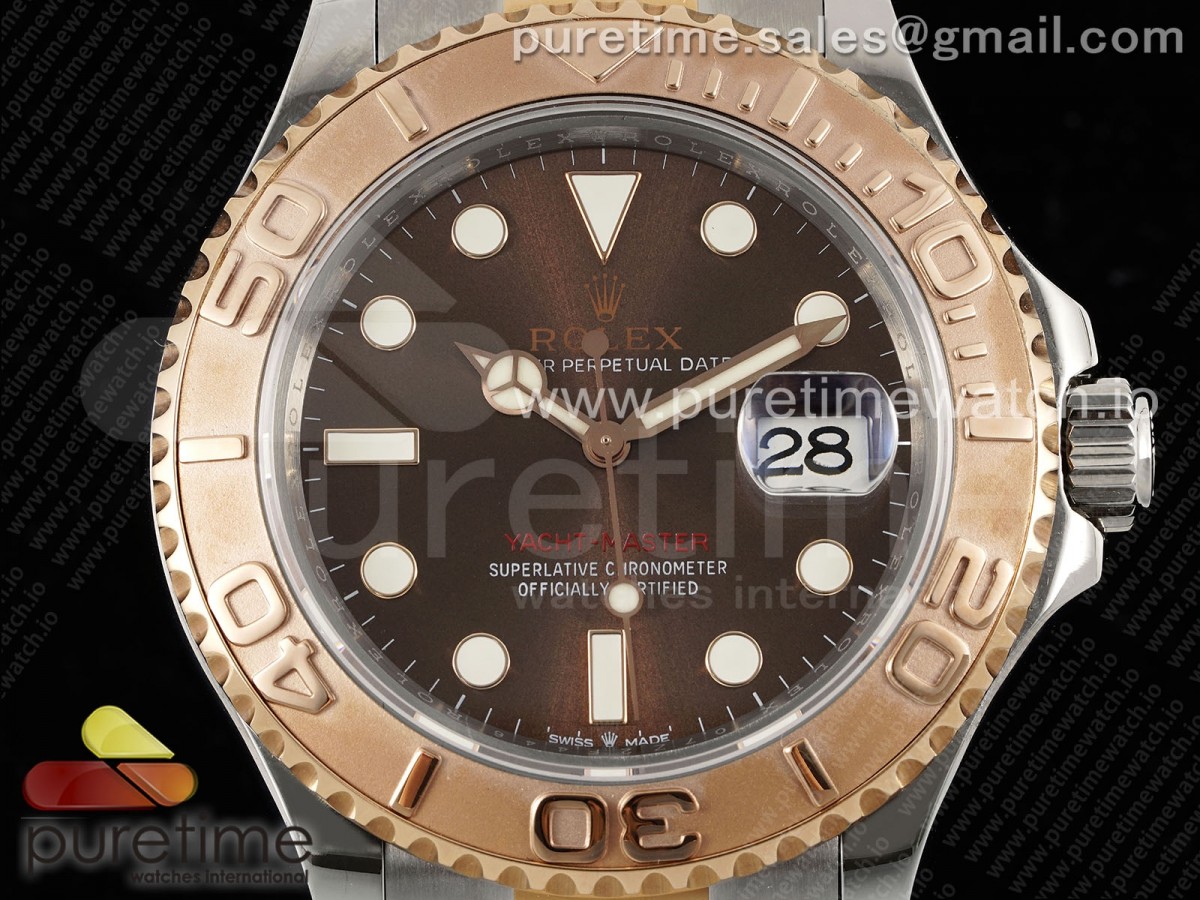 Yacht-Master 126621 SS/RG APSF Brown Dial on SS/RG Bracelet A3235
