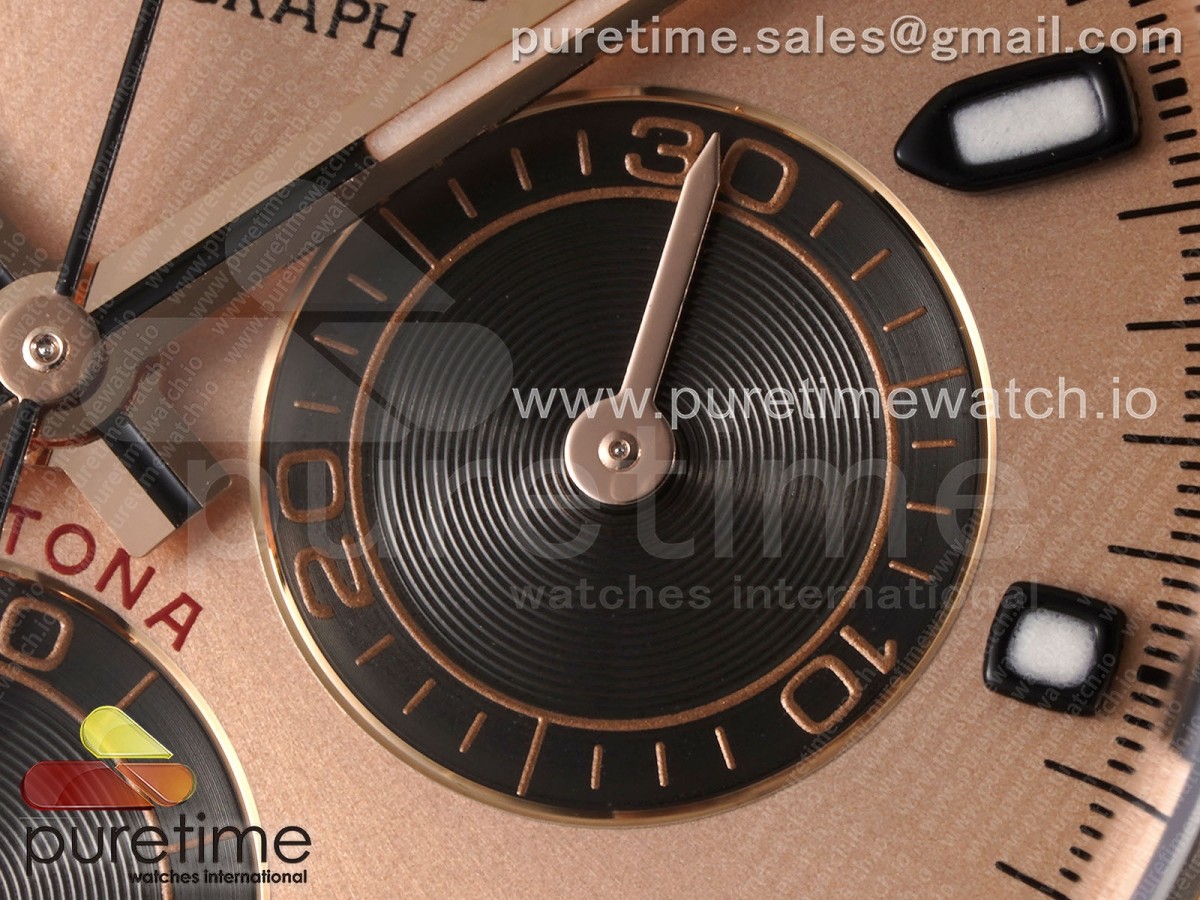 Daytona 116505 Clean RG Dial Black Markers on RG Bracelet SA4130 V2