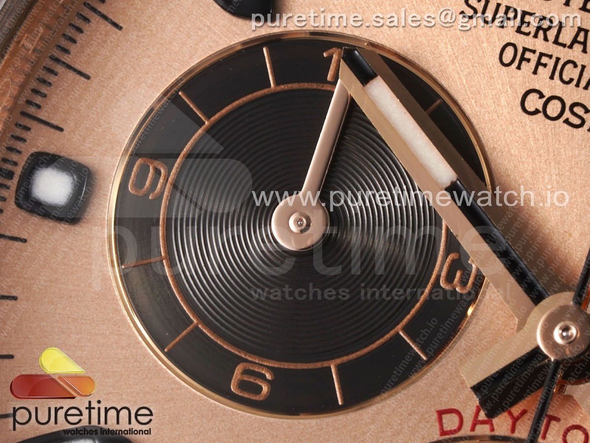 Daytona 116505 Clean RG Dial Black Markers on RG Bracelet SA4130 V2