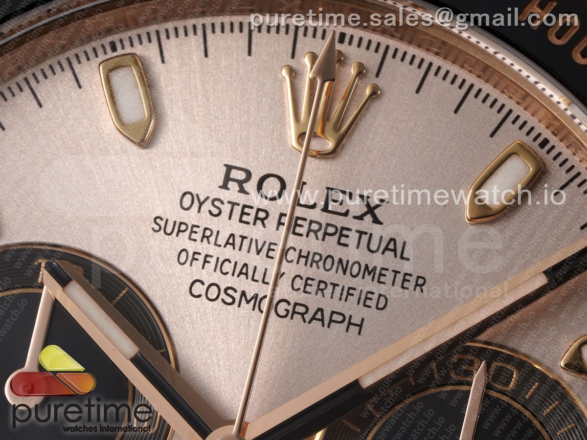 Daytona 116515 Clean Silver Dial RG Markers on Oysterflex Strap SA4130 V2