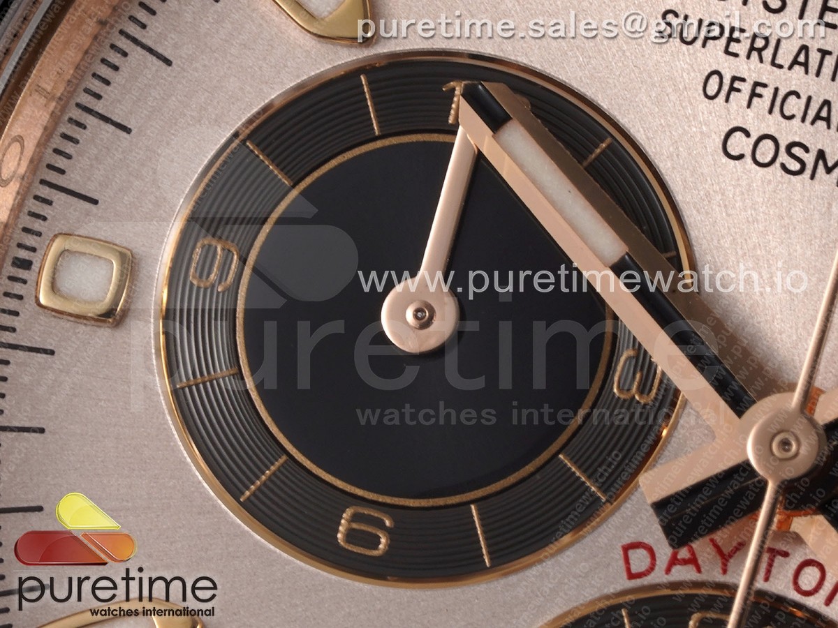 Daytona 116515 Clean Silver Dial RG Markers on Oysterflex Strap SA4130 V2