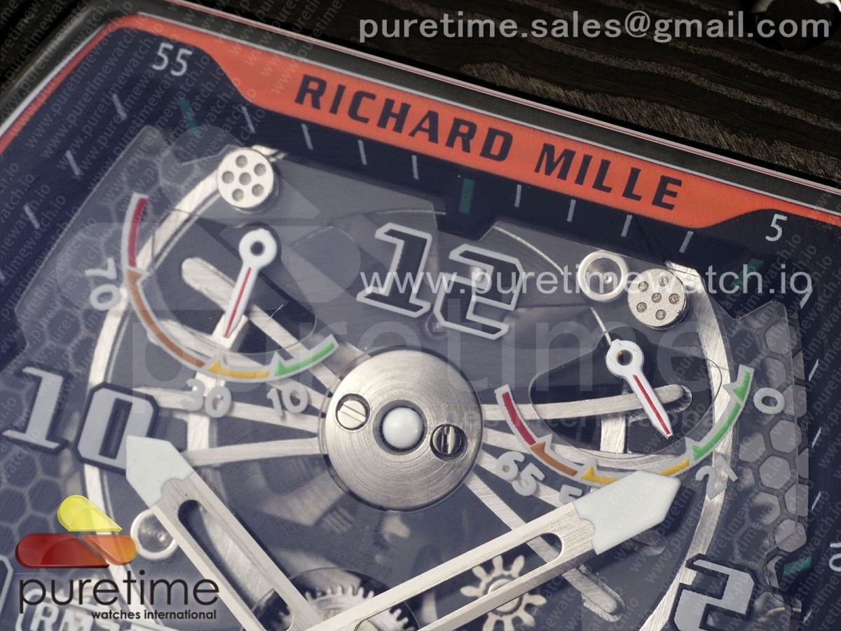 RM21-02 Tourbillon NTPT RMF Skeleton Dial on Black Nylon Strap
