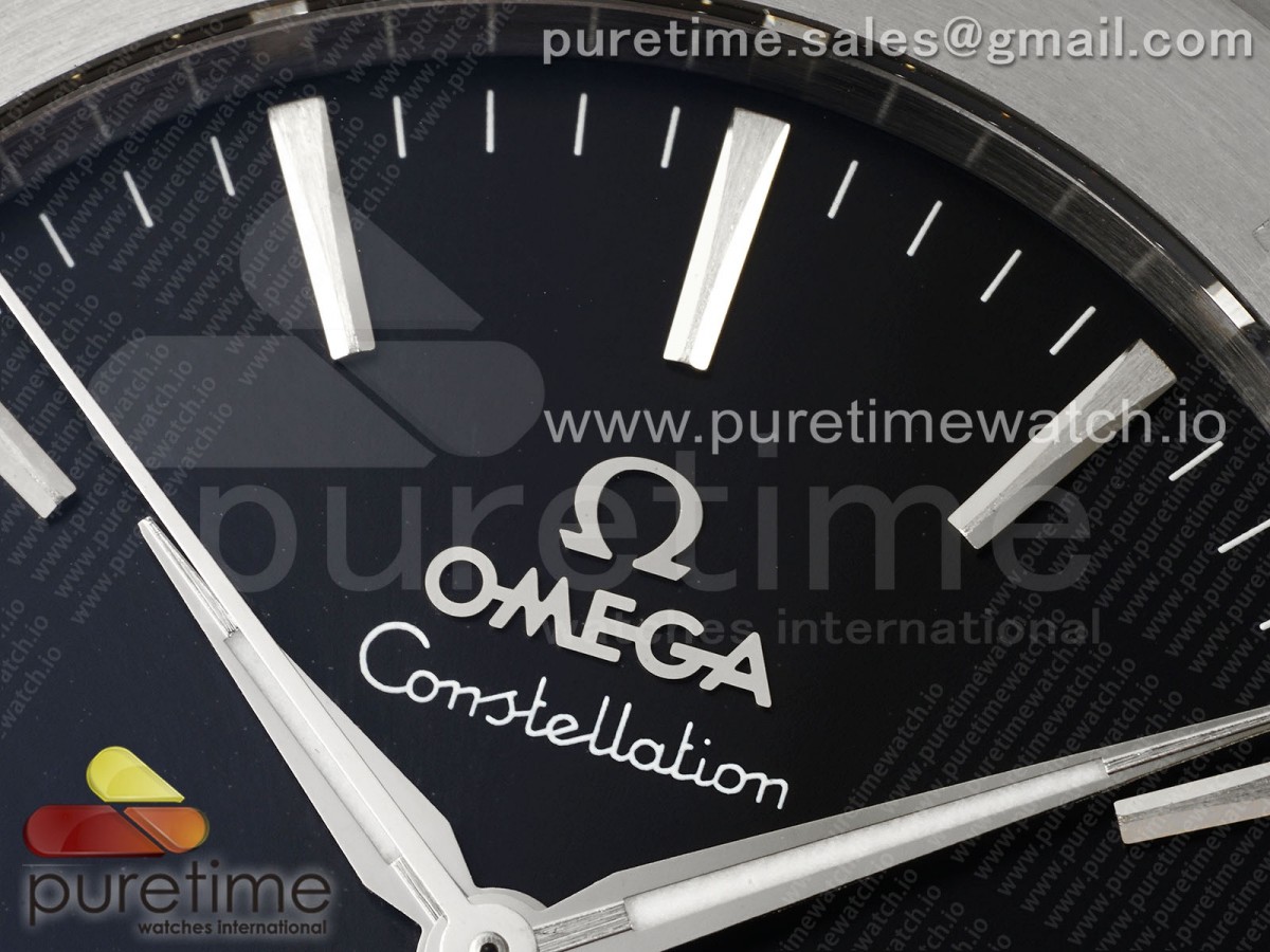 Constellation SS VSF Black Dial on Black Gummy Strap A8900