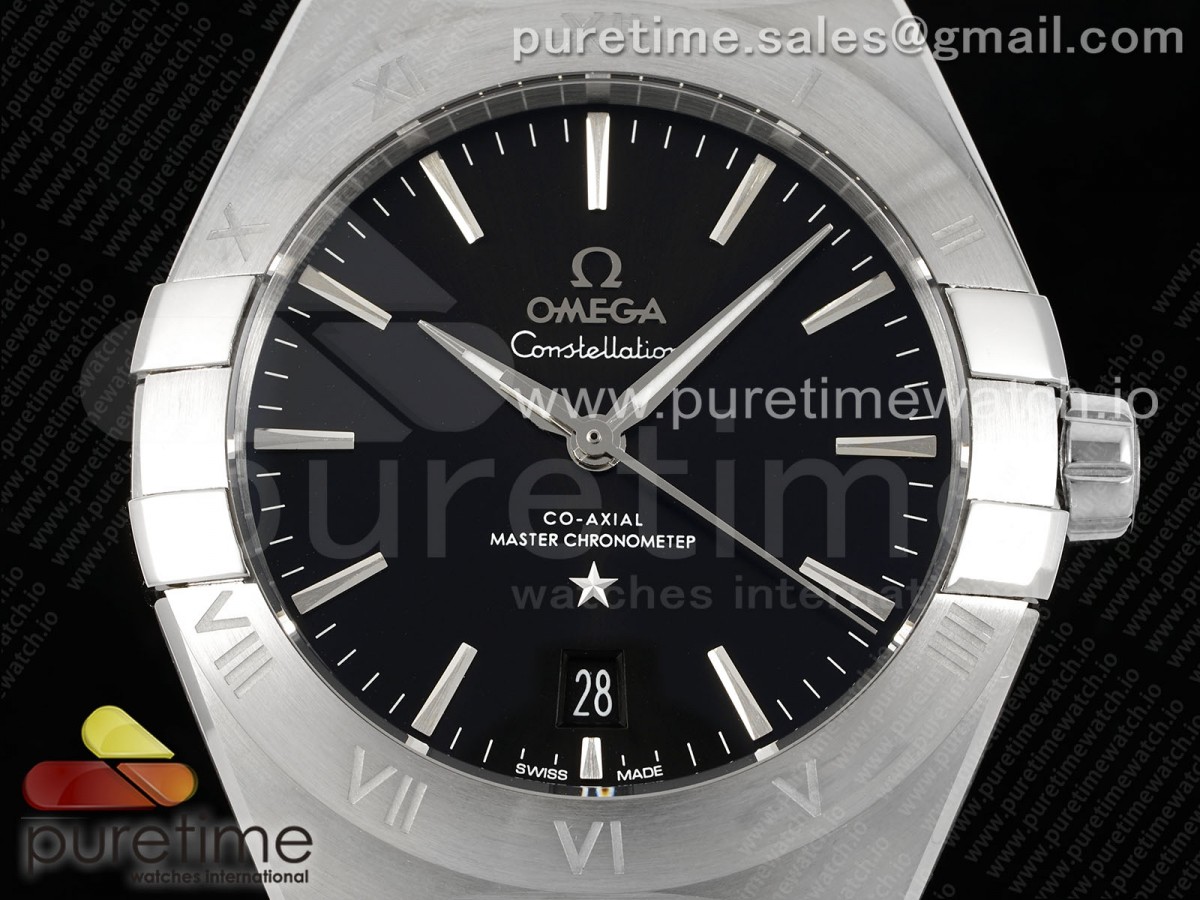 Constellation SS VSF Black Dial on Black Gummy Strap A8900