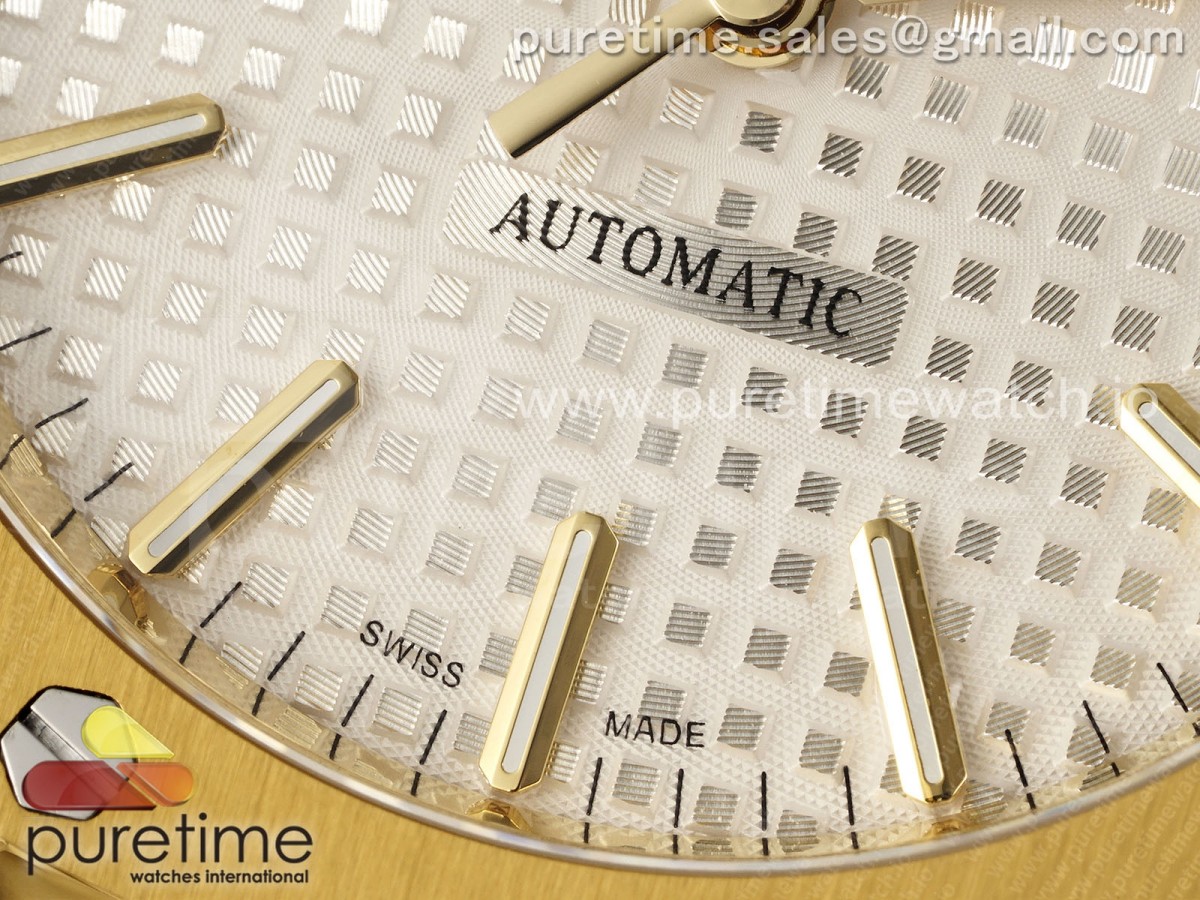 Royal Oak 37mm 15450 YG IPF White Dial on YG Bracelet SA3120