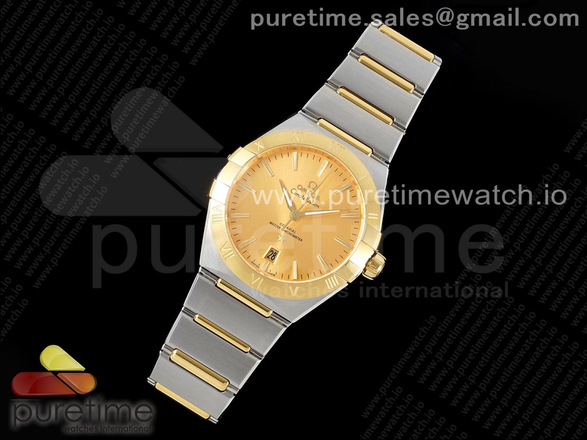 Constellation 39mm SS/YG ASWF YG Dial on SS/YG Bracelet A8800
