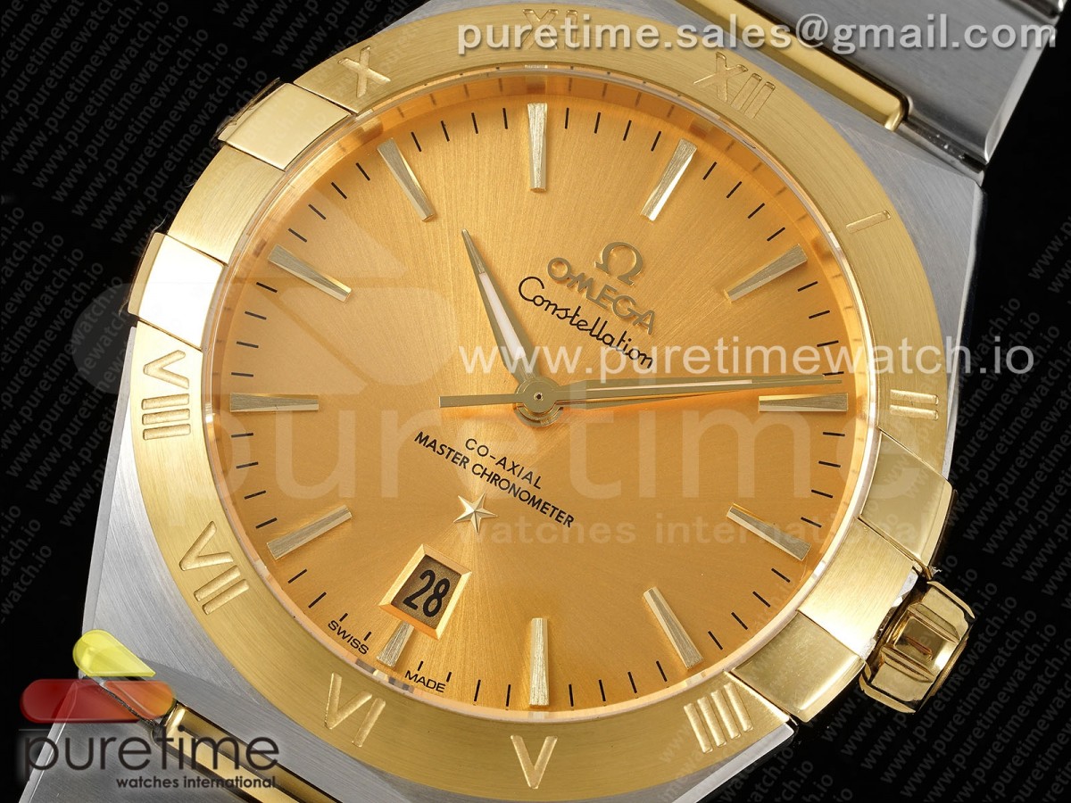 Constellation 39mm SS/YG ASWF YG Dial on SS/YG Bracelet A8800